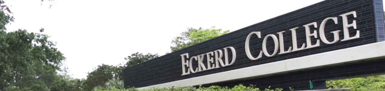 Eckerd College entrance sign